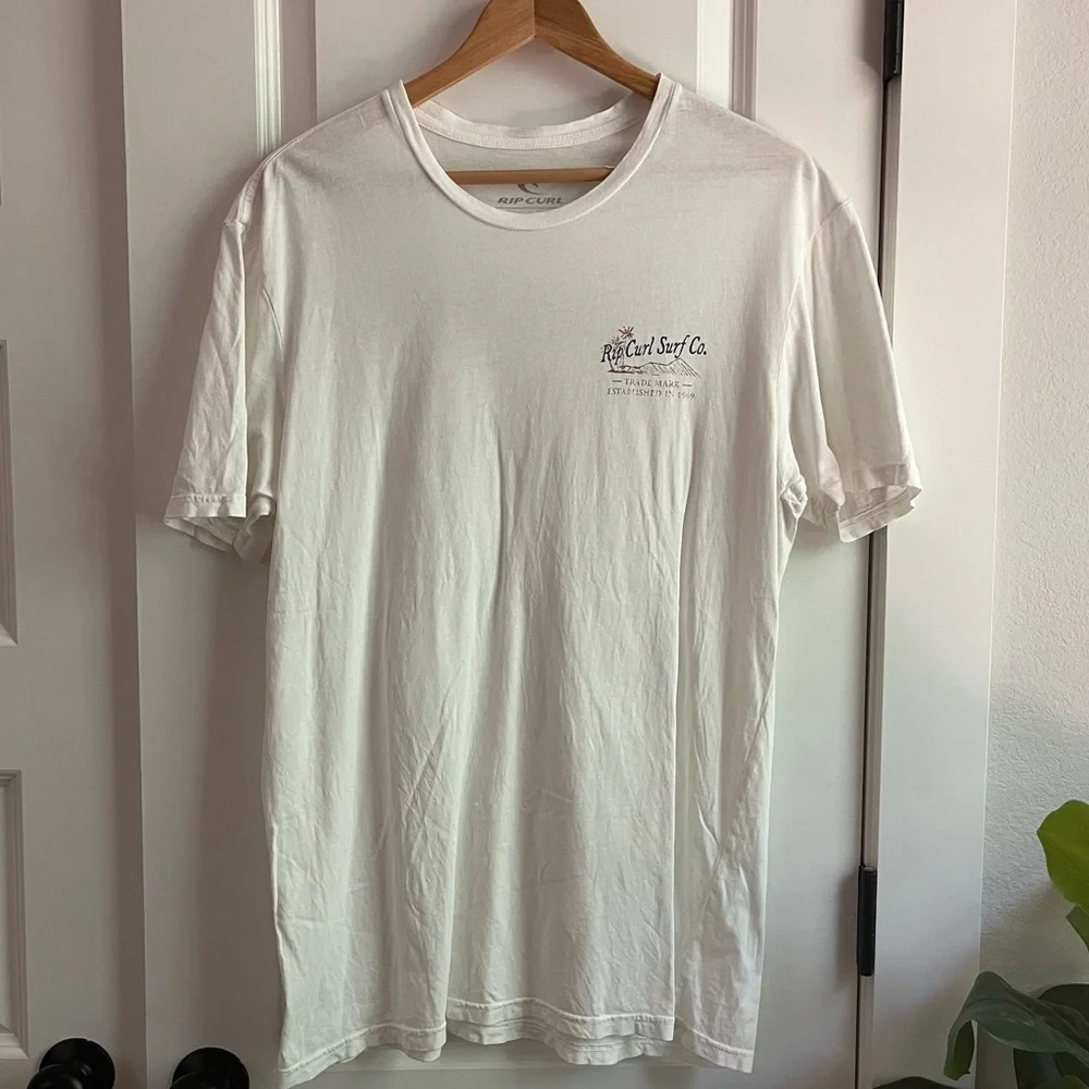 EUC Rip Curl T Shirt, White - Picture 1 of 3